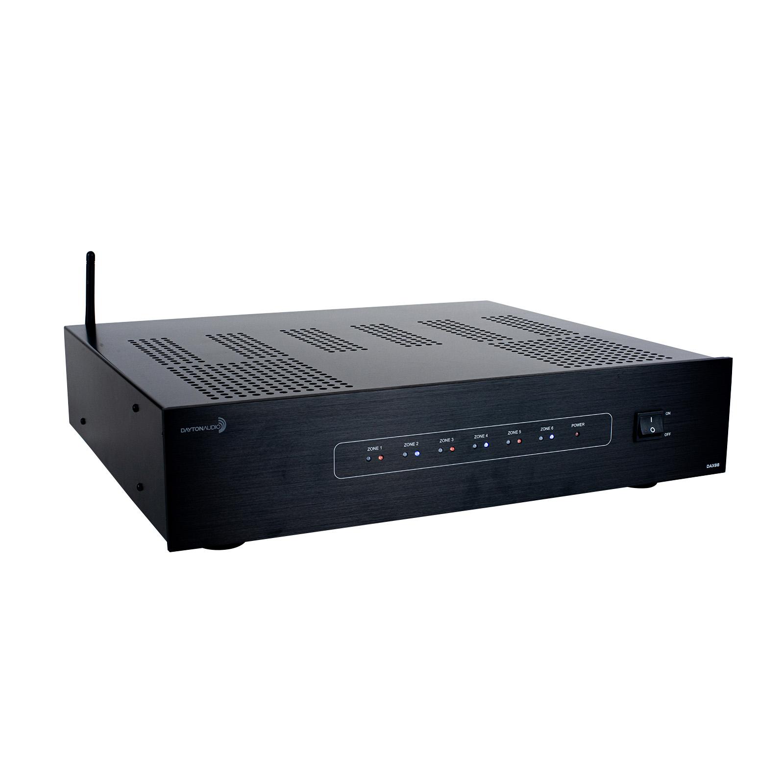Dayton Audio DAX88 8-Source 8-Zone Multi-Room Distributed Audio